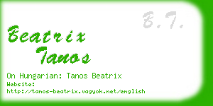 beatrix tanos business card